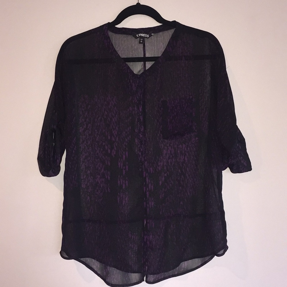 Express Oversized Women’s Blouse Size XS